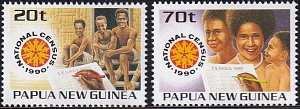 Папуа Новая Гвинея, 1990, Перепись населения, 2 марки